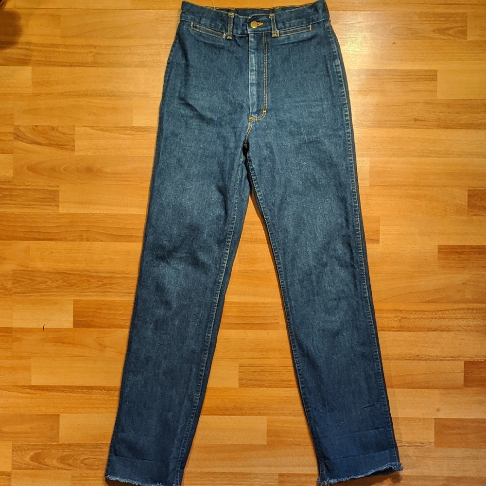Vintage High Rise Blue Jeans Classic Denim